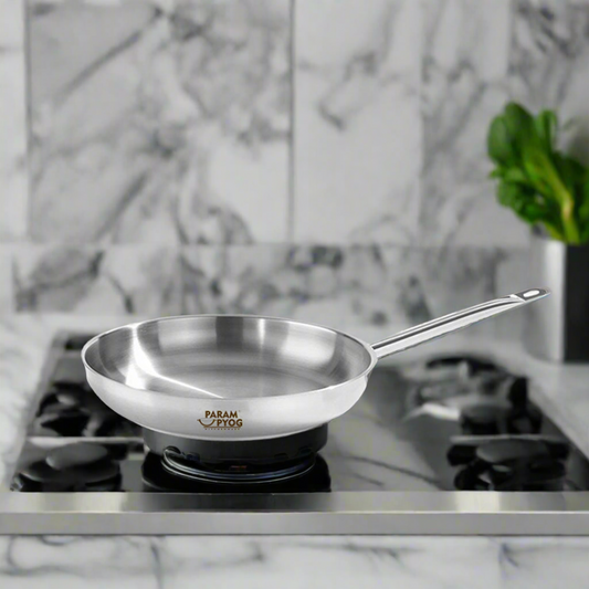 Param Upyog - 1 Liter SS Induction Frying Pan With Modern Handle