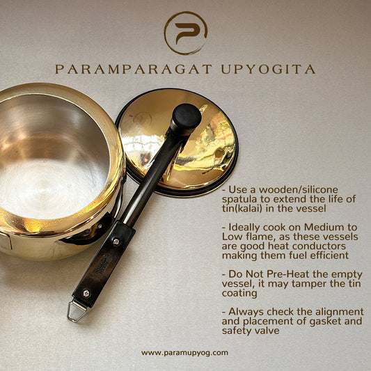 Chaitanya Anant Brass Pressure Cooker