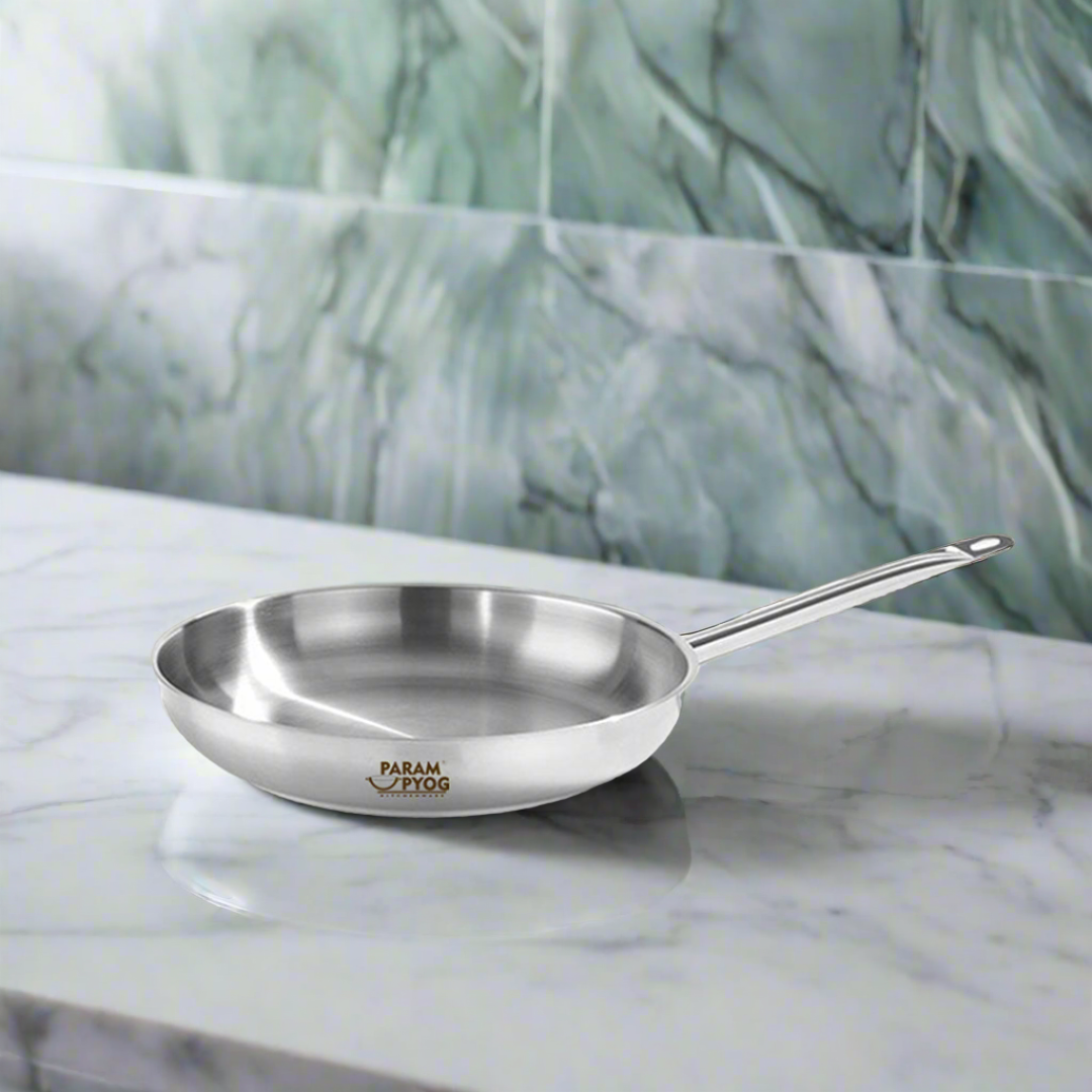 Param Upyog - 1 Liter SS Induction Frying Pan With Modern Handle