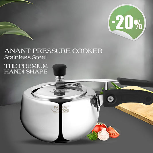 Param Upyog Anant Stainless Steel Induction Pressure Cooker (3 liter)