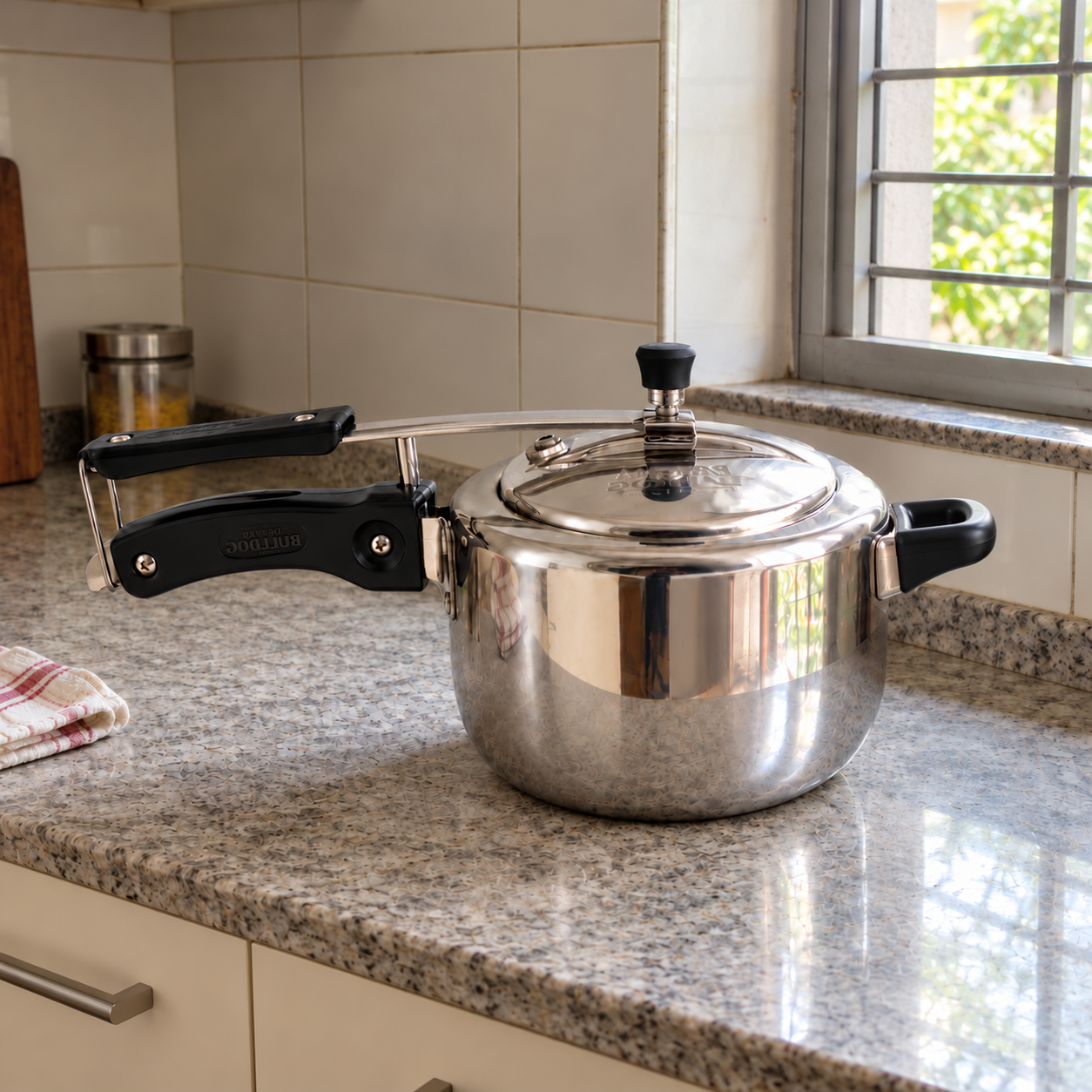 Param Upyog Classic Stainless Steel Induction Pressure Cooker - 6.5 liter