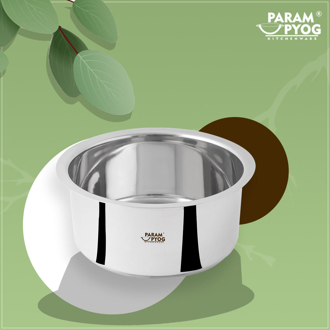Param Upyog - 3 Liters SS Induction Bhagona/Patila/Tope