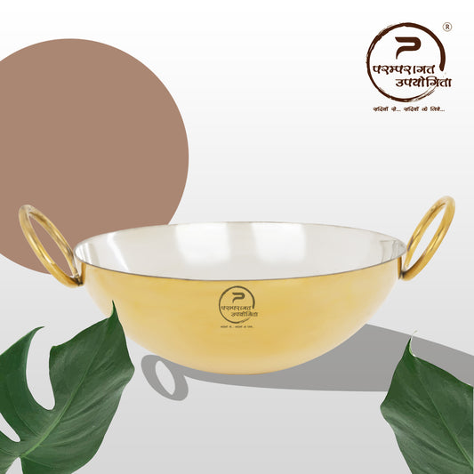 Paramparagat Upyogita Chaitanya Deep Kadhai (Wok) 3.5 Ltr.