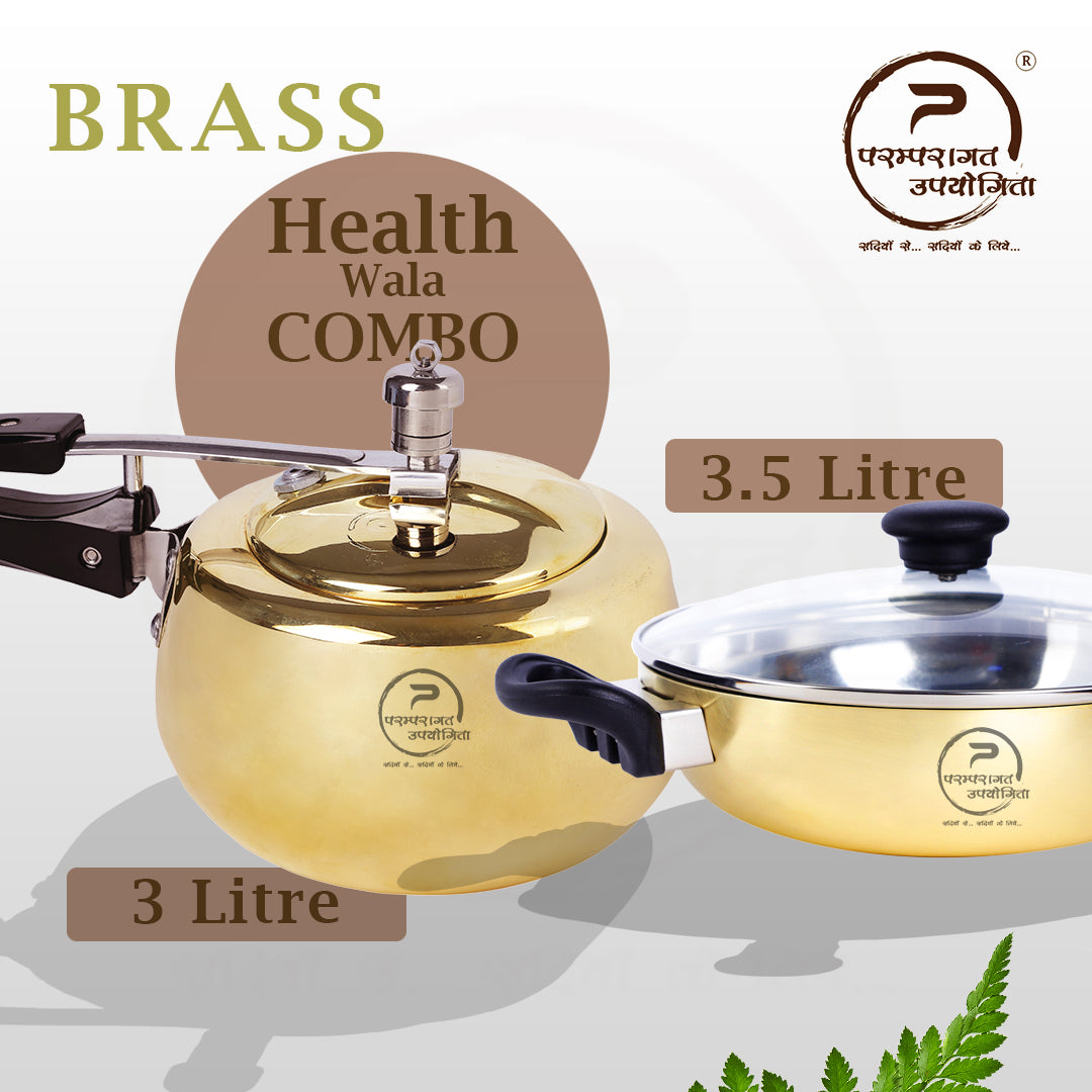 Brass cooker best sale 3 litre