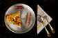 Paramparagat Upyogita Devam Devyani Brass Snacks Plate Set with Cutlery and Tin Coating (Kalai)
