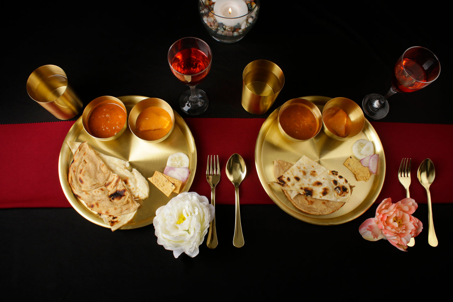 Paramparagat Upyogita Swarna Devyani 11" Brass Dinner Set