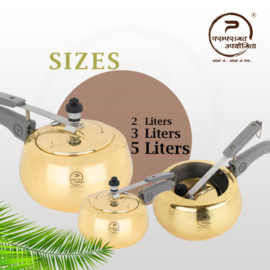 brass cooker - pital - cooker - best - cooker - ptal - copper - bronze - cookware - utensil - peetal