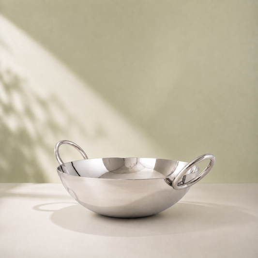 Param Upyog Stainless Steel Deep Kadhai 3.75 Litres - 12"