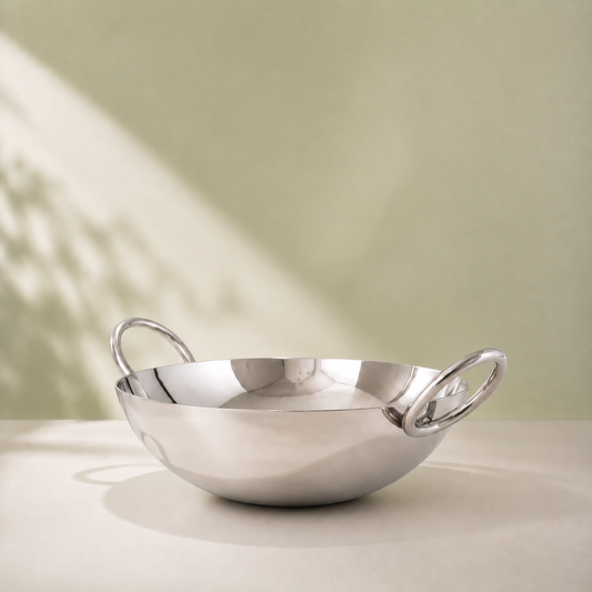 Param Upyog Stainless Steel Deep Kadhai 5.5 Litres - 14"