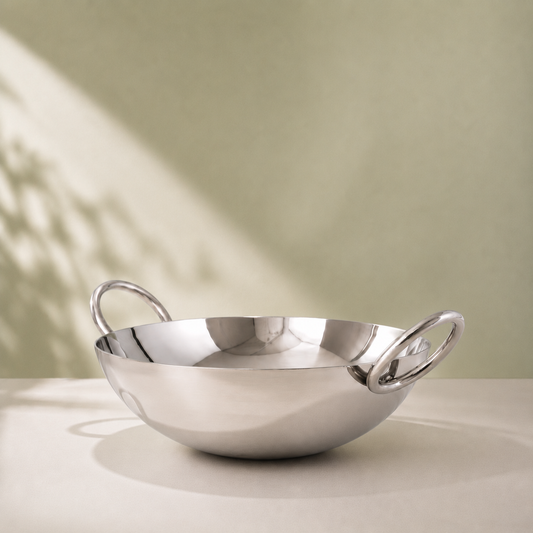 Param Upyog Stainless Steel Deep Kadhai 8.5 Litres - 16"