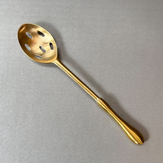 Paramparagat  Upyogita Chaitanya  Brass Serving Spoon Slotted