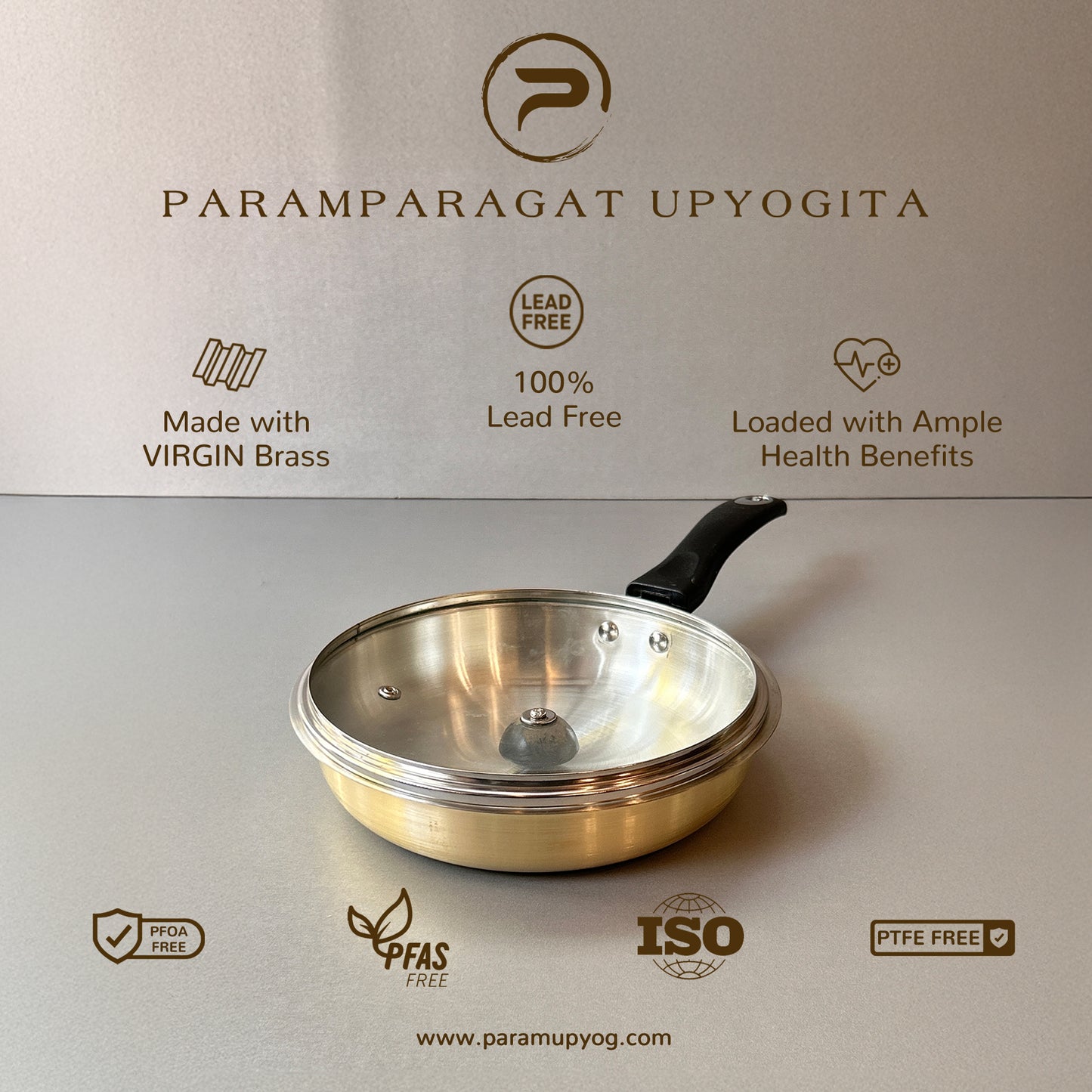 Chaitanya Brass Frying Pan