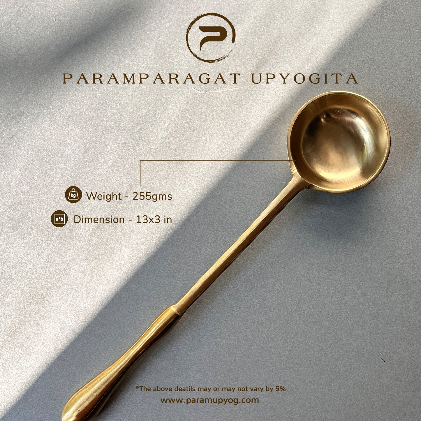 Paramparagat Upyogita Chaitanya  Brass Deep Ladle
