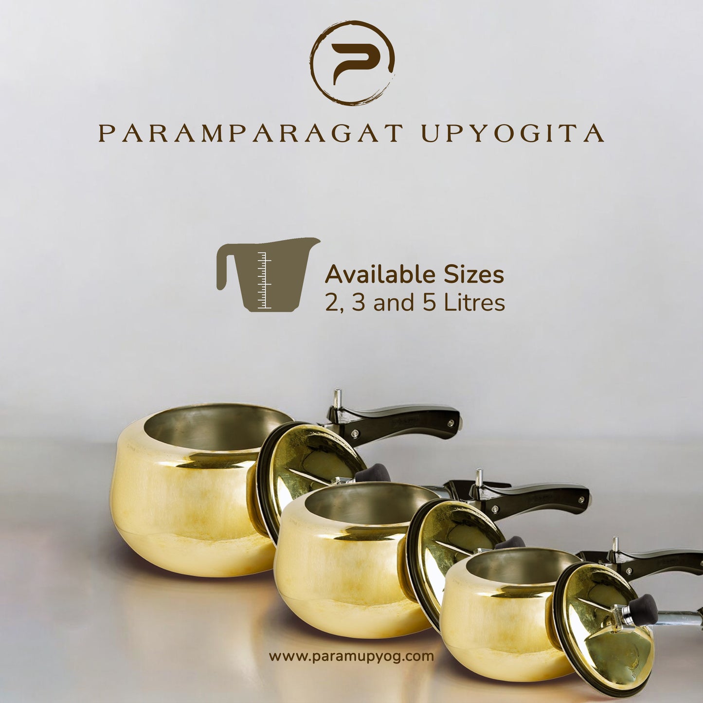 Paramparagat Upyogita Chaitanya Anant Brass Pressure Cooker 2 Liters