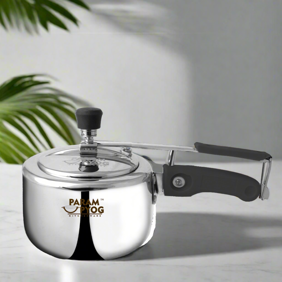 Param Upyog Classic Stainless Steel Induction Pressure Cooker (5 liter)