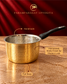 Paramparagat Upyogita Hammered Brass Saucepan – 2 Liters