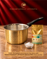 Paramparagat Upyogita Hammered Brass Saucepan – 2 Liters