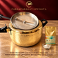 Paramparagat Upyogita Hammered Brass Cooker Handi – 5 Liters