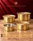 Paramparagat Upyogita Sparsh Hammered Brass Bhagona with Lid and Kalai – 2.5 Liters