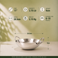 Param Upyog Stainless Steel Deep Kadhai 2.5 Litres - 11"