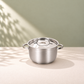 Param Upyog Stainless Steel Induction Biryani/Sambar Pot with Lid 1.5 Liters