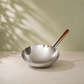 Param Upyog Stainless Steel Chinese Wok/Kadhai 11"