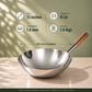 Param Upyog Stainless Steel Chinese Wok/Kadhai 12"