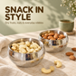 Param Upyog Stainless Steel Double Wall Dry Fruit Bowls – Set of 2