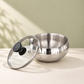 Param Upyog Stainless Steel Double Wall Serving Bowl with Glass Lid