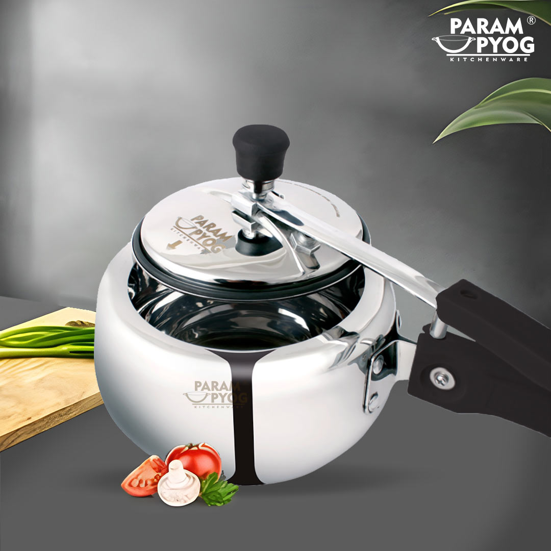 Param Upyog Anant Stainless Steel Induction Pressure Cooker (2 liter)