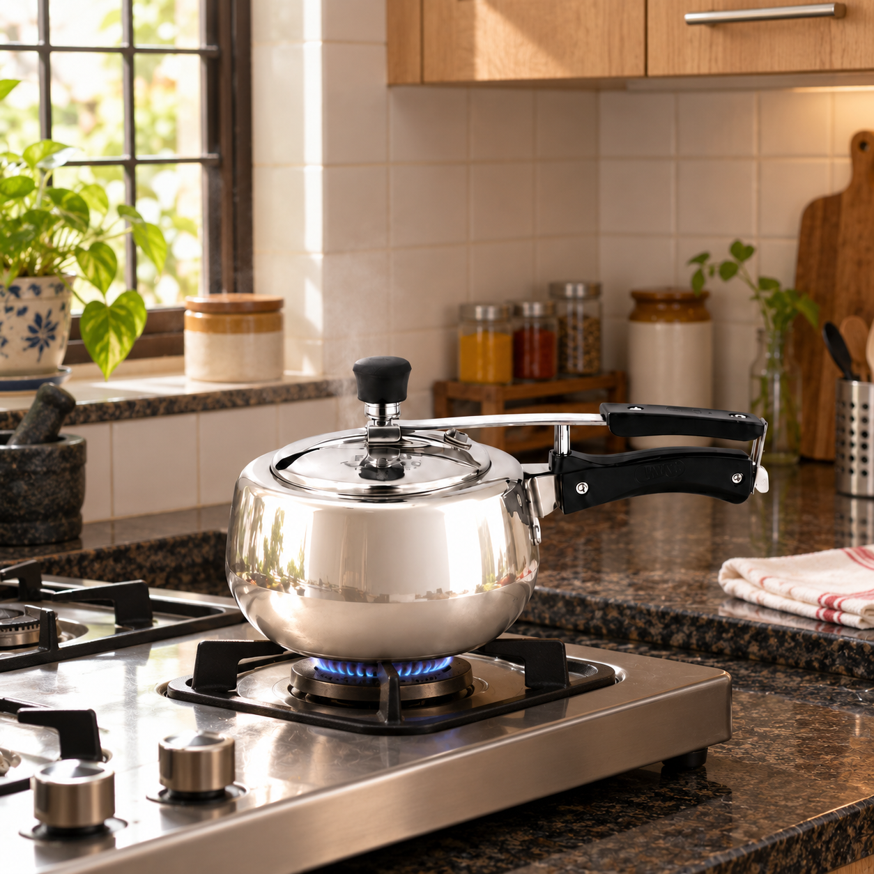 Param Upyog Anant Stainless Steel Induction Pressure Cooker (2 liter)