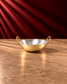 Paramparagat Upyogita Sparsh Hammered Brass Deep Kadhai 2.5mm thick with Kalai 2.5 Liters