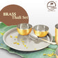 pital brass thali set tin coated