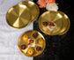 Paramparagat Upyogita Swarna Devyani 7" Brass Dessert Plates