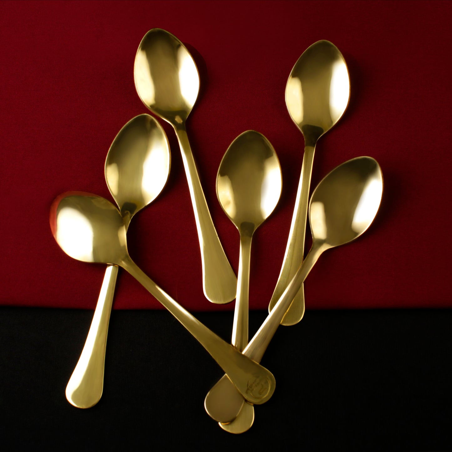 Paramparagat Upyogita Swarna Brass Spoons
