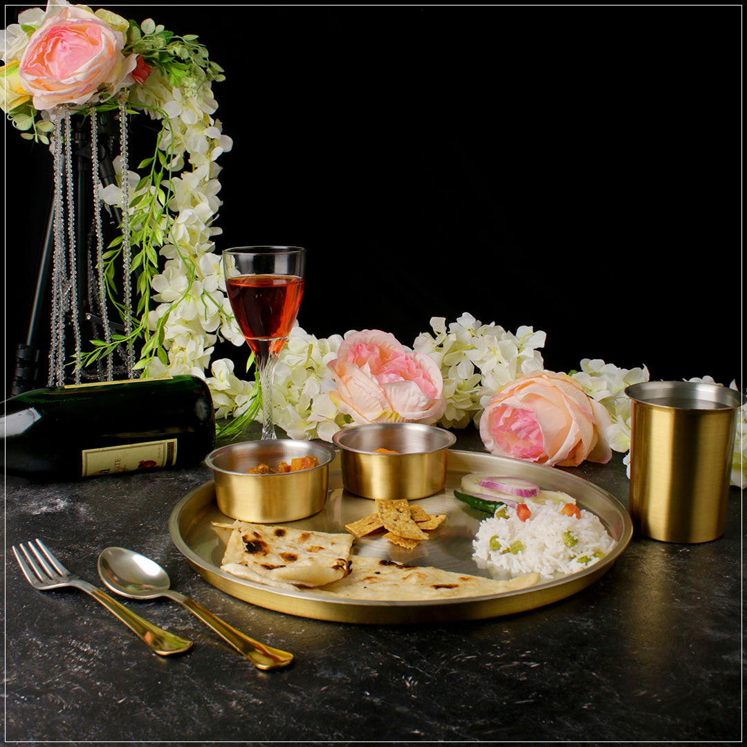 Paramparagat Upyogita Swarna Devyani 13 Brass Dinner Set – Param